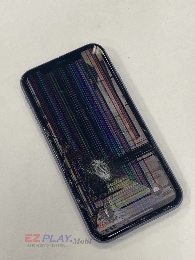 APPLE iphone11 PRO摔機後螢幕破裂面板維修電