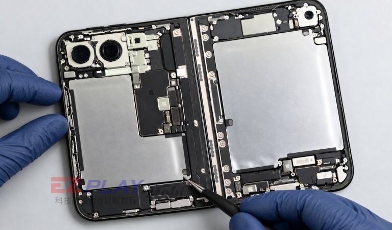 iPhone Duo 摺疊機內部檢查