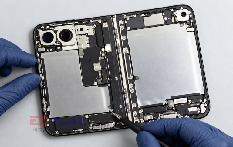 iPhone Duo 摺疊機內部檢查